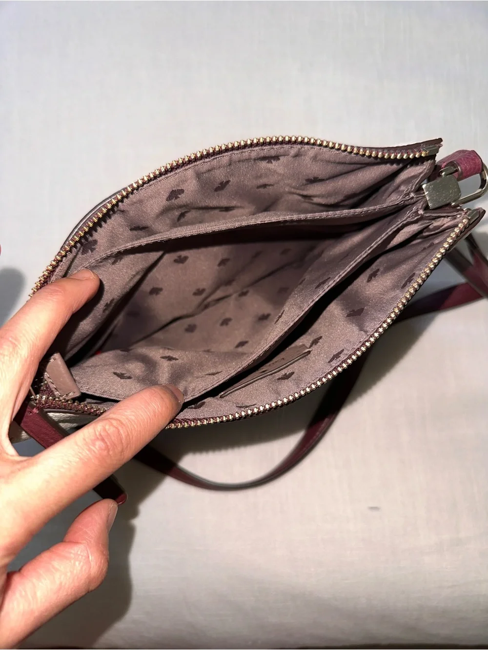 EUC Kate Spade Brown and Cream Leather Crossbody